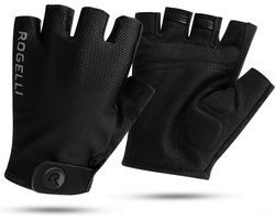 Rogelli Core Fietshandschoenen Zomer - Wielrenhandschoenen Heren - Handschoenen met Padding - Zwart - Maat XXL