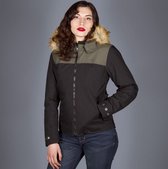 Helstons Selena Fabrics Black Kaki Jacket XL - Maat - Jas