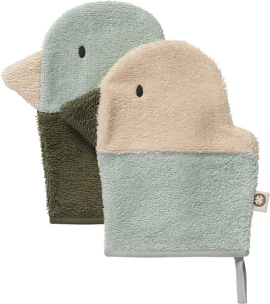 Noppies Babywashandje Duck terry wash cloths Baby Maat 1-size