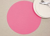 Wicotex-Placemats Uni fuchsia-rond-Placemat easy to clean 12stuks