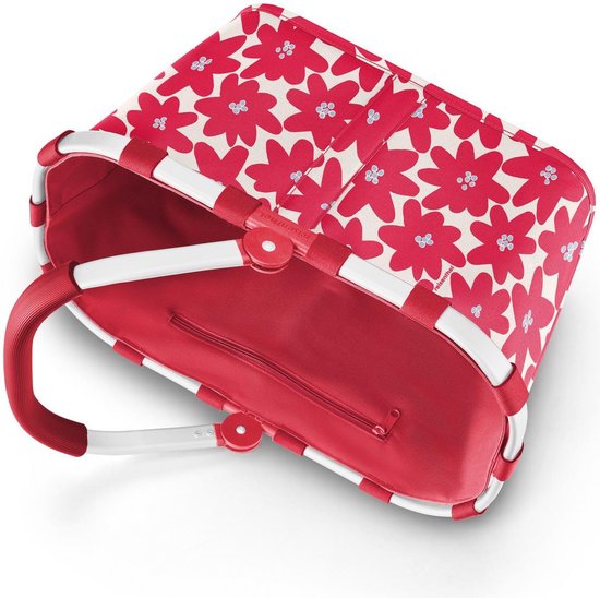 Reisenthel Carrybag Shopping Basket - 22L - Daisy Red Frame Rouge