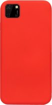 ADEL Siliconen Back Cover Softcase Hoesje Geschikt voor Huawei Y5p - Rood