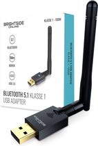 Brightside Bluetooth 5.1 USB adapter met antenne - tot 100 meter - klasse 1 - Alle Windows versies