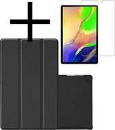 Hoesje Geschikt voor Samsung Galaxy Tab A 10.1 2019 Hoesje Case Hard Cover Hoes Book Case Met Screenprotector - Zwart