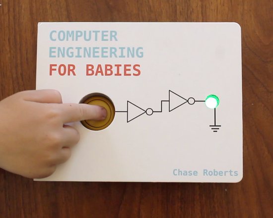 Computertechniek voor babys - uniek- ludiek - kraamcadeau - cadeau - babyboekje - educatief - programmeren - ict - it - logica - boekje - ontwikkeling - operators - baby
