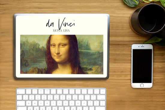 Sticker pour ordinateur portable - 13,3 pouces - Mona Lisa - Da Vinci - Art - 31x22,5 cm - Autocollants pour ordinateur portable - Skin pour ordinateur portable - Housse