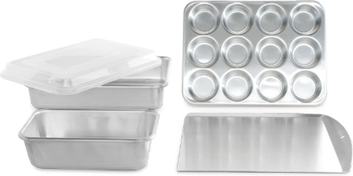 Bakvormen, Set van 5 Stuks, Aluminium - Nordic Ware | Naturals