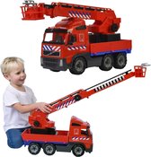 Speelgoed Bluswagen - Brandweerauto - Volvo - Truck - 58,5 cm - Speelgoedvoertuig - brandweerauto - Rood - Bluswagen