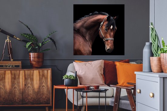 Stickers muraux - Cheval - Léger - Licol - 80x80 cm - Film adhésif