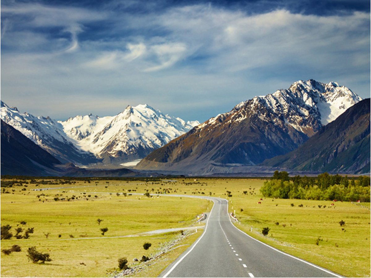 Fotobehang - Southern Alps, New Zealand.