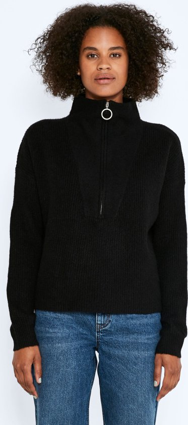 NOISY MAY NMNEWALICE L/ S HIGH NECK KNIT NOOS Pull Femme - Taille XS