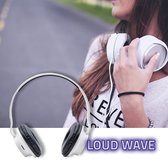 Qoltec Loud Wave draadloze koptelefoon met microfoon | BT 5.0 JL| Wit.