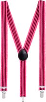 Boland - Bretels Ruches neon roze Roze - Volwassenen - Unisex - -