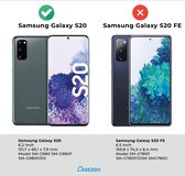Hoesje geschikt voor Samsung Galaxy S20 - soft feeling case - back cover - licht blauw