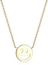 Elli Halsketting Smiley Icon Emoji 925 Sterling Zilver