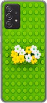 Geschikt voor Samsung Galaxy A33 5G hoesje - Ondervloer met bloemen - Siliconen Telefoonhoesje
