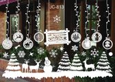 Selwo Kerst-raamstickers, PVC, zelfklevende raamfolie (110 cm x 38 cm)