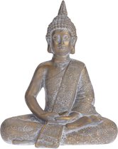 Statue de jardin/maison Bouddha - Or - 37 cm - Figurines de jardin pour la décoration