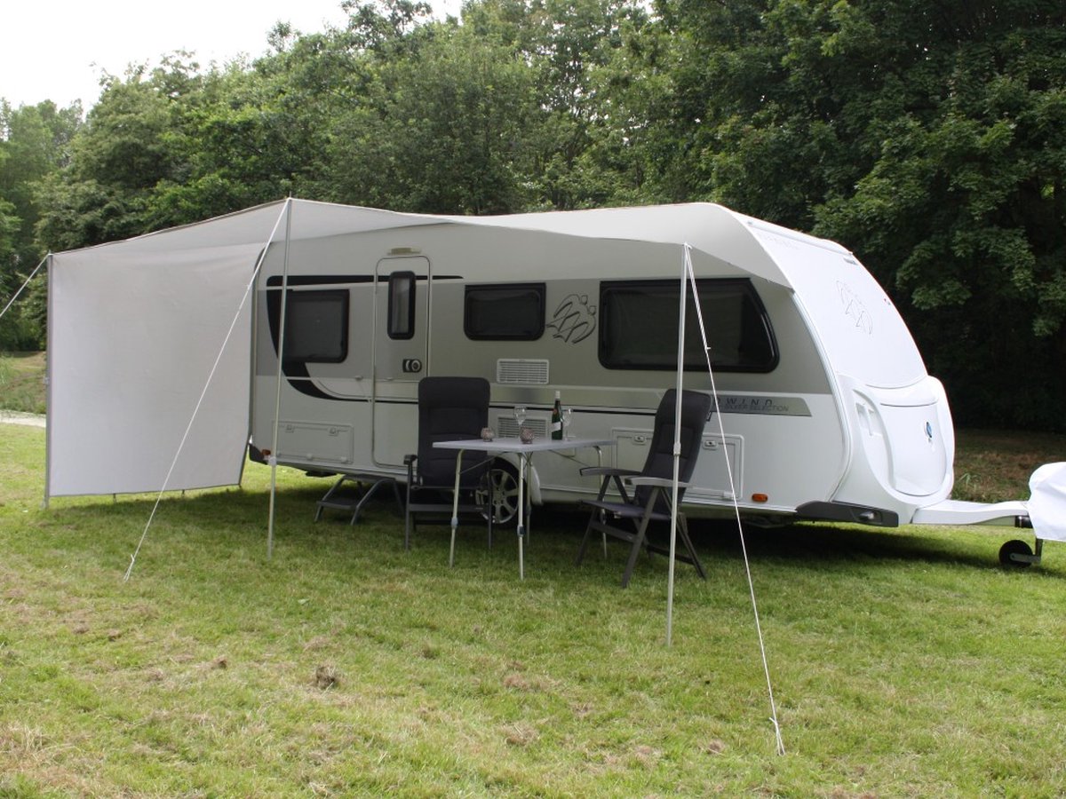 ESVO schuifluifel - maat 2 voor omlooplengte 711 - 750 cm - met ESVO aluminium stokken, haringen en scheerlijnen