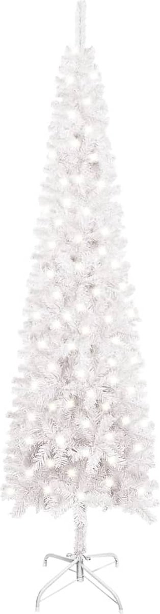 Prolenta Premium - Kerstboom met LED's smal 240 cm wit