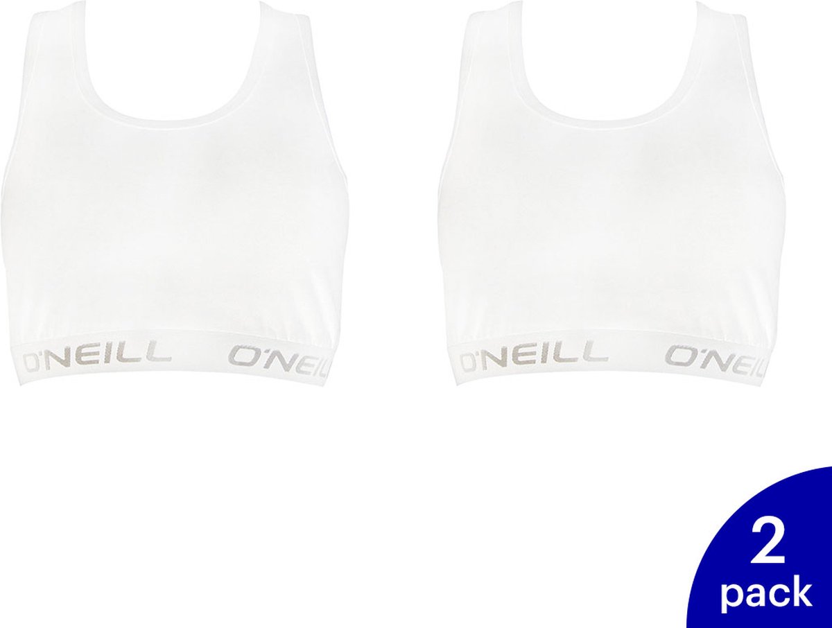 O’Neill 4-Pack Dames Sporttop Onzichtbaar Katoen Dames – L 809001 Wit