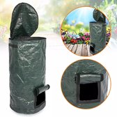 TDR-compostzak met grote capaciteit voor tuin - 45 x 45 x 80 cm - 162 Liter - donkergroen