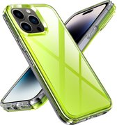 Mobigear Hoesje geschikt voor Apple iPhone 14 Pro Max Telefoonhoesje Hardcase | Mobigear Crystal Backcover | iPhone 14 Pro Max Case | Back Cover - Groen