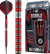 WINMAU - Diablo (Parallel) Dartpijlen Professioneel - 18 gram vat/20 gram totaal gewicht Softip