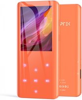 MP3-speler met 24″ gebogen scherm muziekspeler met luidspreker HiFi Lossless Sound FM-radio spraakrecorder Bluetooth 5.0 32GB A19 oranje