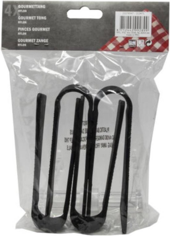 Gourmet tangen 14cm zakje a 4 stuks