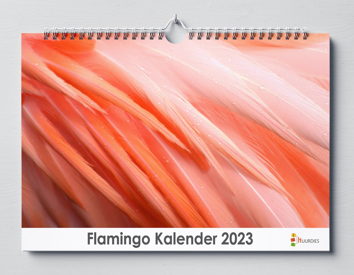 Flamingo kalender 2023 | 35x24 cm | jaarkalender 2023 | Wandkalender 2023