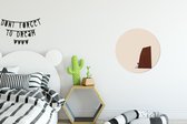 WallCircle - Wandcirkel - Muurcirkel - Vintage - Pastel - Jongen - Aluminium - Dibond - ⌀ 30 cm - Binnen en Buiten