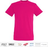 Sol's Heren T-Shirt 100% biologisch katoen Ronde hals Roze Maat XXL