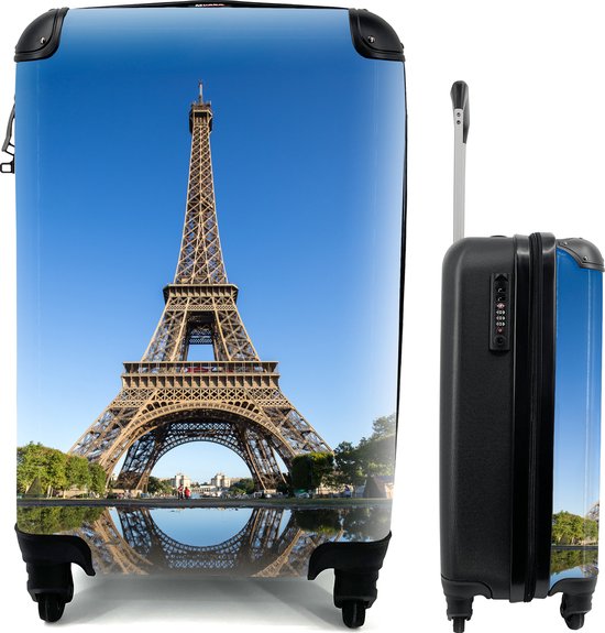 MuchoWow® Koffer Originele foto van de Eiffeltoren in Parijs - Past 55x40x20... |