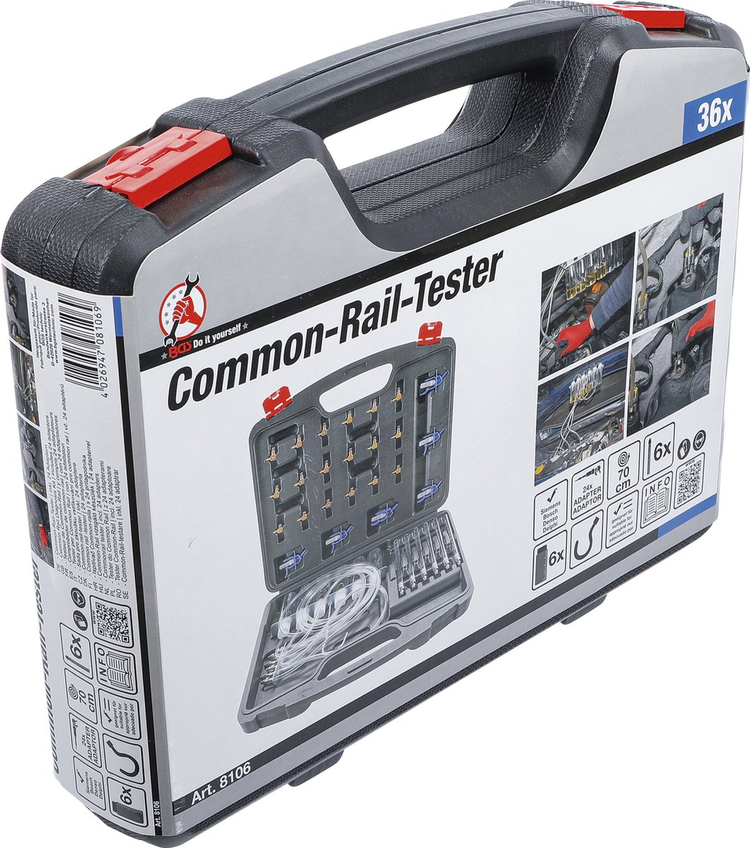 Testeur Common Rail | avec 24 adaptateurs