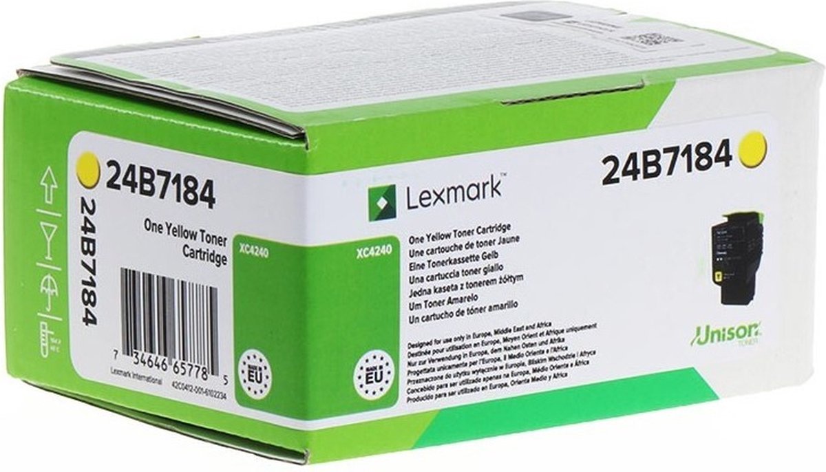 Lexmark Print Cartridge 24B7184 for XC4240 yellow