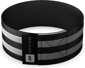 Zwart - Sportarmband Reflecterend - Hardloopband verlichting (licht reflectie) - Hardloop Verlichting Veiligheidsband - JGR safety gear