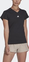 adidas Performance AEROREADY Train Essentials Minimal Branding V-hals T-shirt - Dames - Zwart- XS