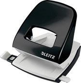 Leitz NeLeitz NeXXt WOW Perforator - 2-Gaats - Perforeert tot 30 Vel - Ideaal Voor Thuiskantoor/Thuiswerkplek - Zwart
