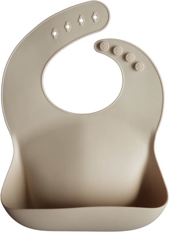 Mushie Siliconen Baby Slabbetje met Opvangbakje - BPA Vrij - afwasbaar van Mushie — afbeelding 5