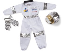 foto van Joya Kids® Verkleedset met astronautenkostuum | Astronaut Pak Kinderen | Verkleed verjaardag Jongen | Verkleedpak Space | Maat L