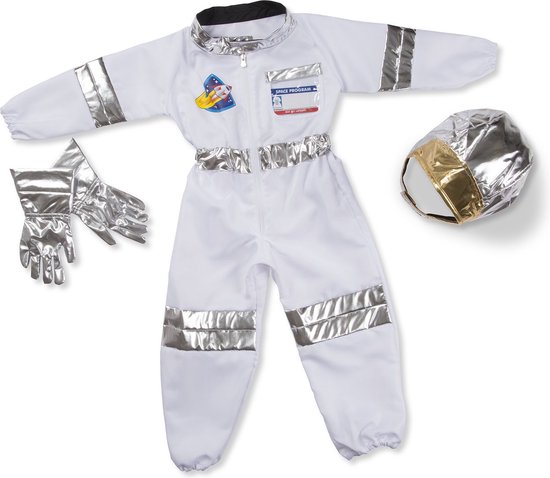 Joya Kids® Verkleedset met astronautenkostuum | Astronaut Pak Kinderen | Verkleed verjaardag Jongen | Verkleedpak Space | Maat L