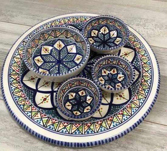 Tapas Party set 5 pièces Shebka | TP.PY.SB | Plats & Déco