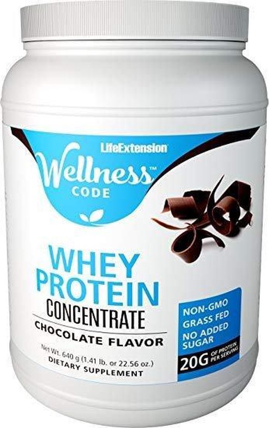 Wellness Code™ Whey Protein Concentrate, Chocolate Flavor, 640 Grams