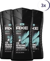 Axe Apollo Showergel - 3 x 250 ml - Voordeelverpakking