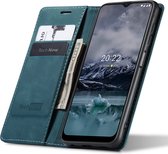Nokia G11 / G21 Case - Book Case Cuir Slimline Blauw