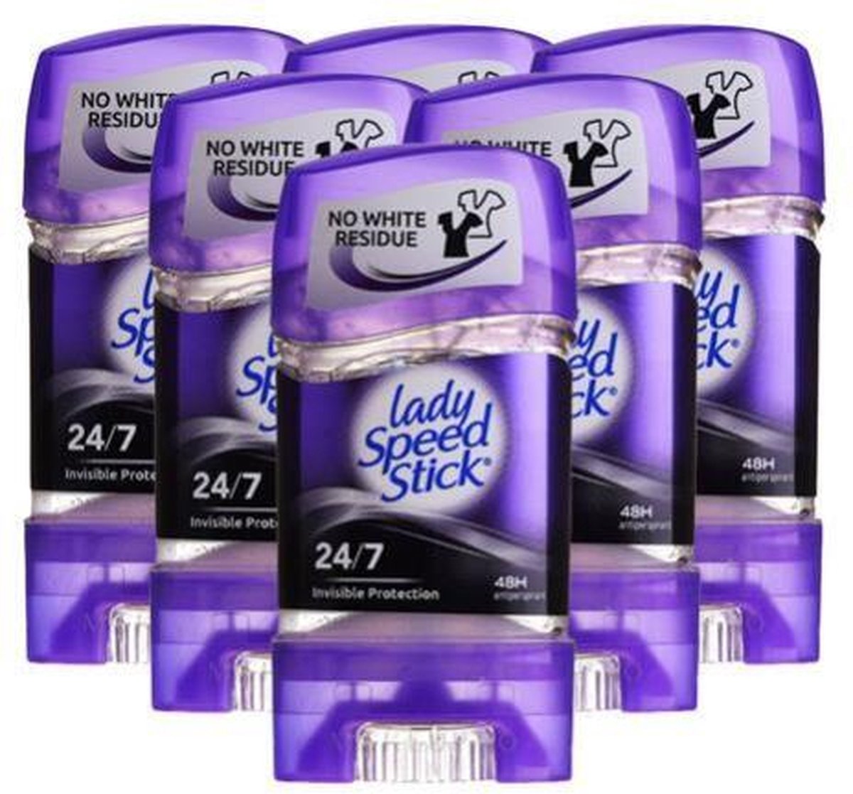 Goedkoopste Lady Speed Stick Invisible Protection Deodorant Gel Stick - 6 x 65g - Deodorant Vrouw