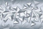 Fotobehang - Vlies Behang - 3D Geometrische Driehoeken - 312 x 219 cm