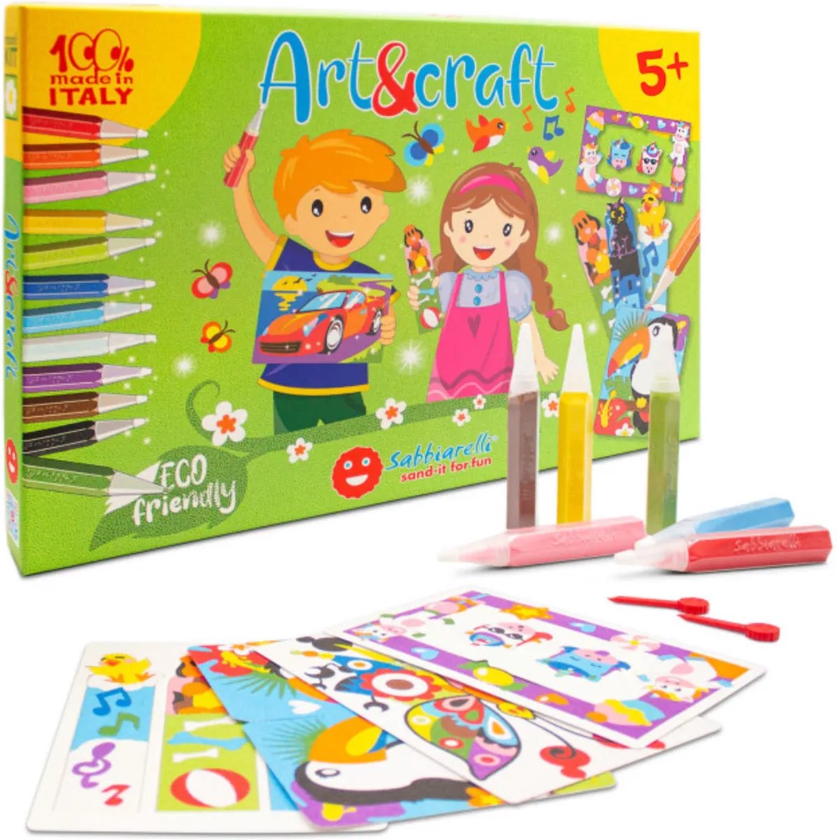 Sabbiarelli Zandschilderen Set Maxi Arts & Crafts creatief knutselpakket.
