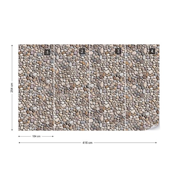 Peinture murale Mur de pierre | XXXL - 416 cm x 254 cm | Polaire 130g / m2